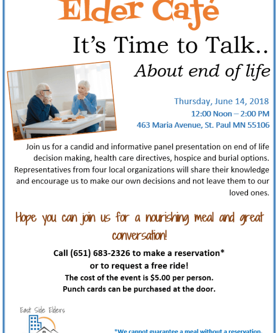 June 2018 Elder Cafe