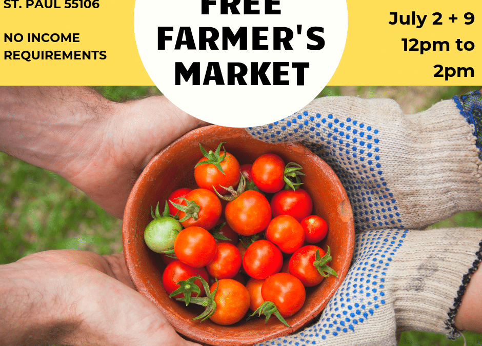 Free Farmer’s Market Volunteer – Shifts Available!
