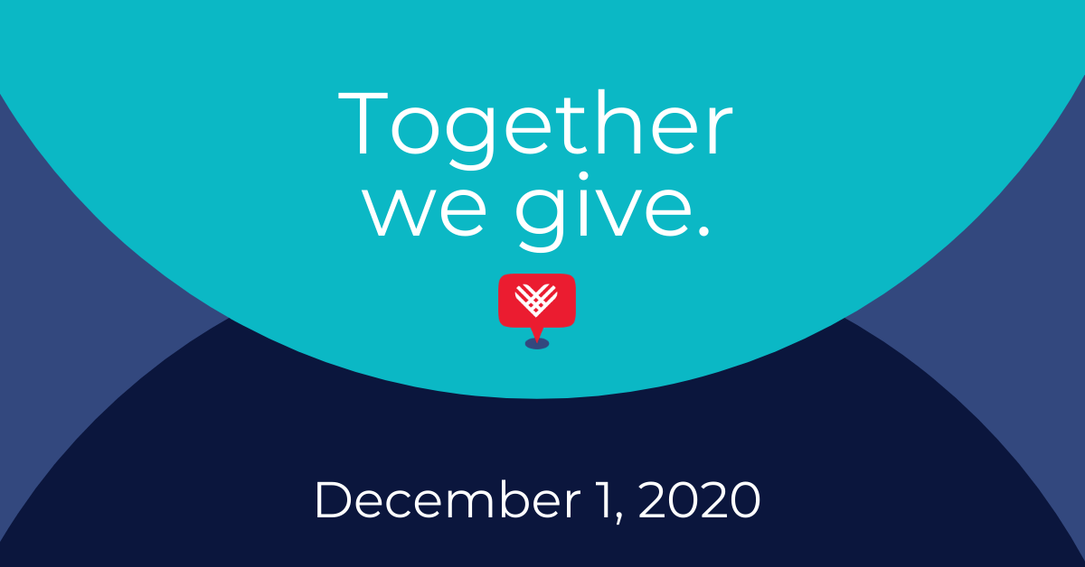 Graphic reads: together we give. December 1, 2020