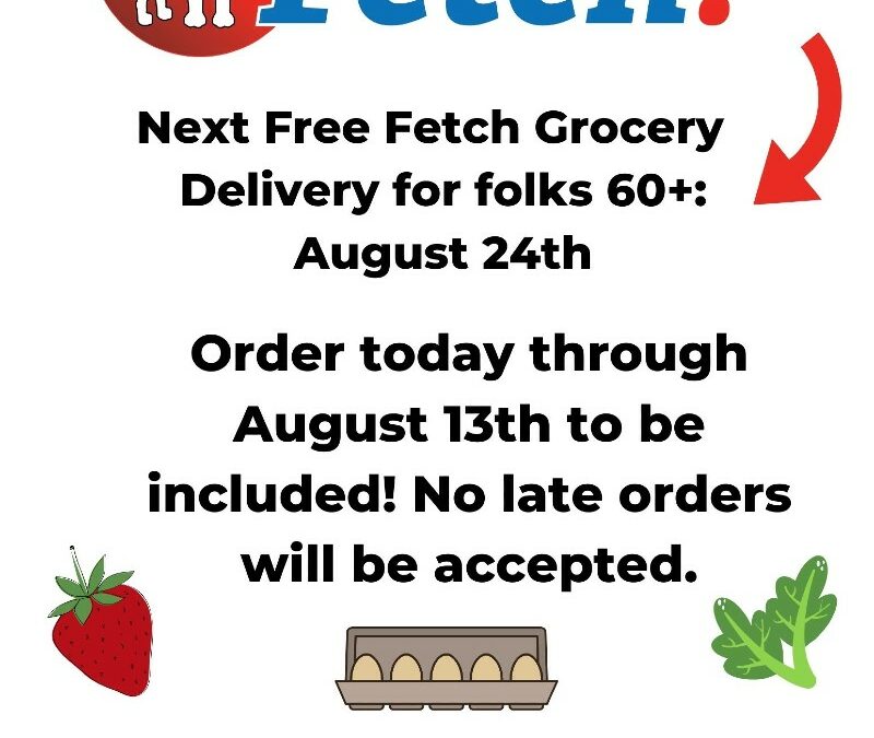 Free Groceries for Folks 60+ on August 24th