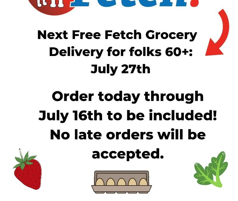 Free Groceries for Seniors on July 27th